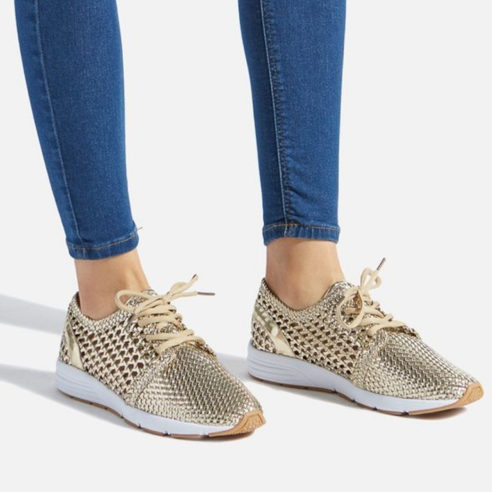 Shoedazzle- Gold Sneakers
